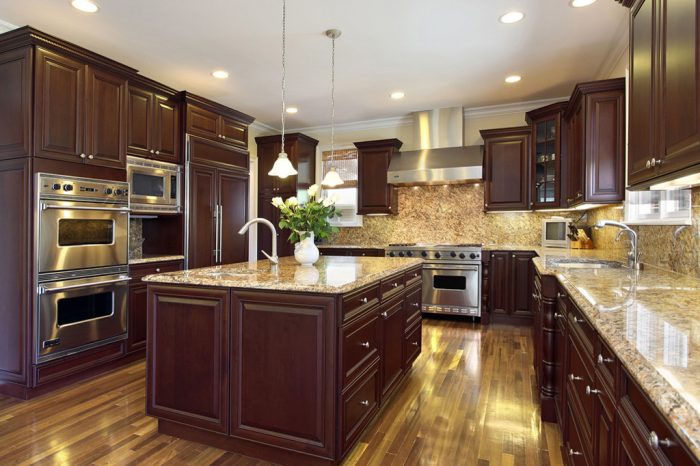 Fine line kitchen designs installs Fabuwood Elite Merlot