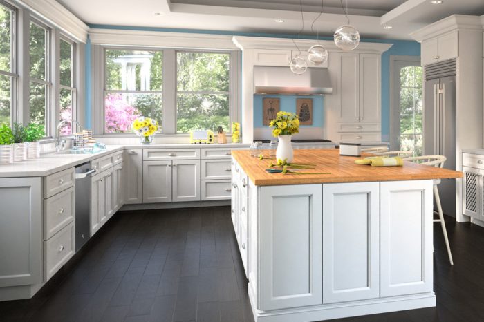 Fine line kitchen designs installs Forevermark Uptown White