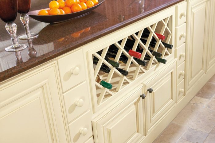 Fine line kitchen designs installs Waypoint Painted Butterscotch Glaze